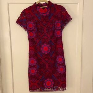 Gorgeous embroidered maroon/red/purple dress PRICE DROP